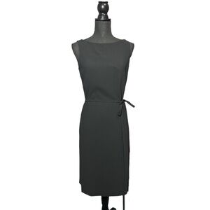 Esprit Elegant Black Sleeveless Wrap Dress with Open Back Size 5/6 Cocktail